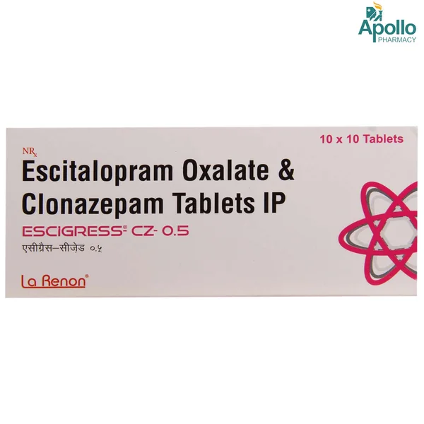 Escigress CZ 0.5 mg Tablet 10's