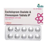 Escigress CZ 0.25 mg Tablet 10's, Pack of 10 TabletS