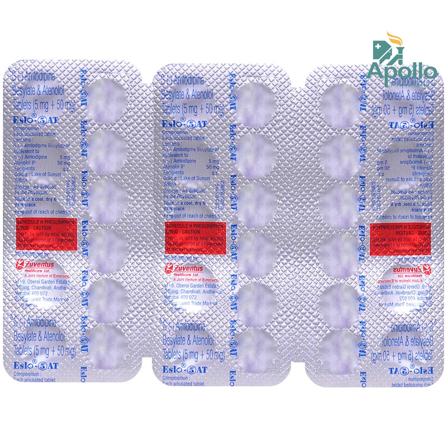 Eslo-5 AT Tablet 10's, Pack of 10 TabletS Eslo-5 AT Tablet 10's, Pack of 10 TabletS