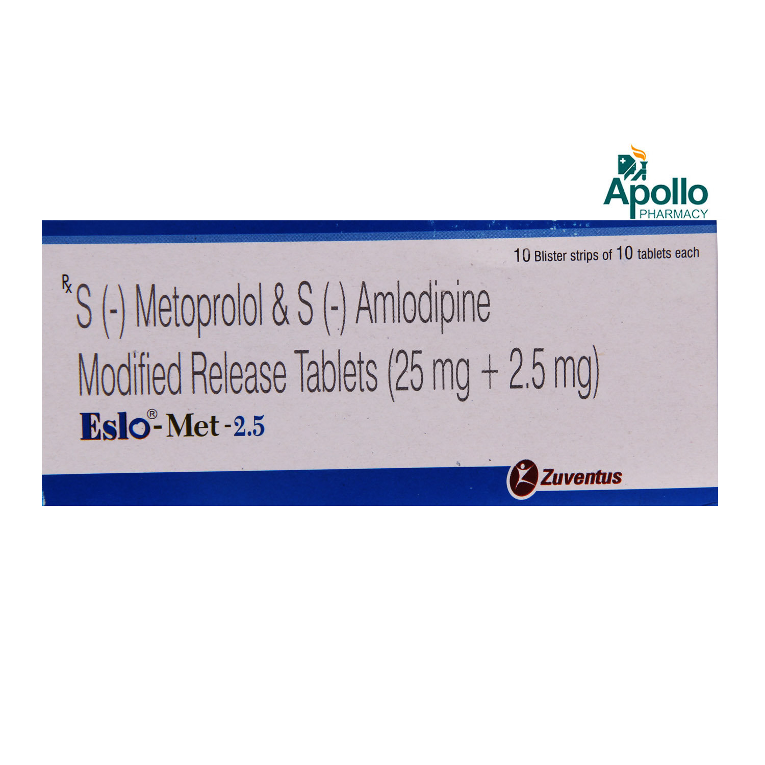 Eslomet 2.5 Tablet 10's, Pack of 10 Eslomet 2.5 Tablet 10's, Pack of 10