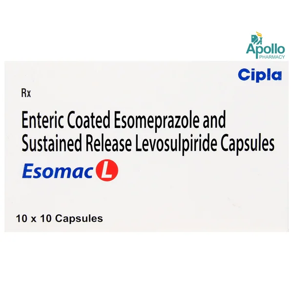 Esomac L Capsule 10's, Pack of 10 CAPSULES