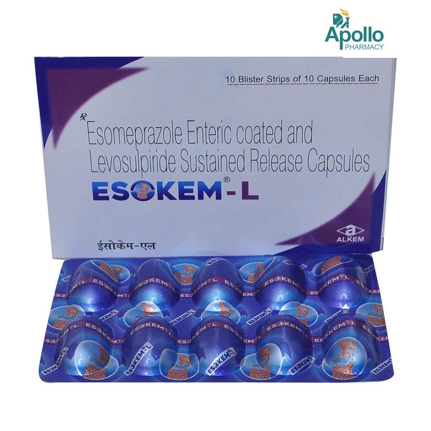 Esokem-L Capsule 10's, Pack of 10 CapsuleS Esokem-L Capsule 10's, Pack of 10 CapsuleS
