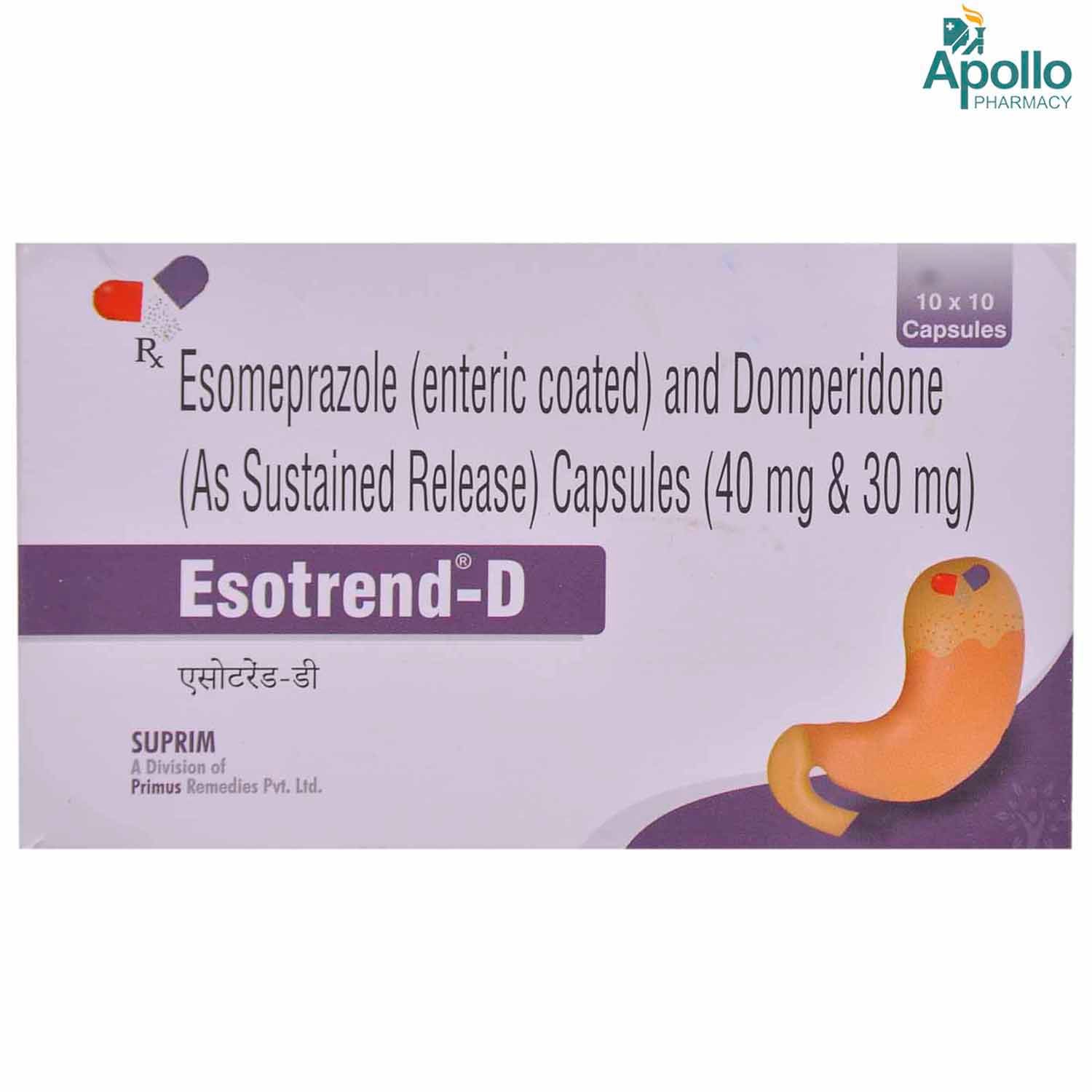 Esotrend D Capsule 10's, Pack of 10 CAPSULES Esotrend D Capsule 10's, Pack of 10 CAPSULES