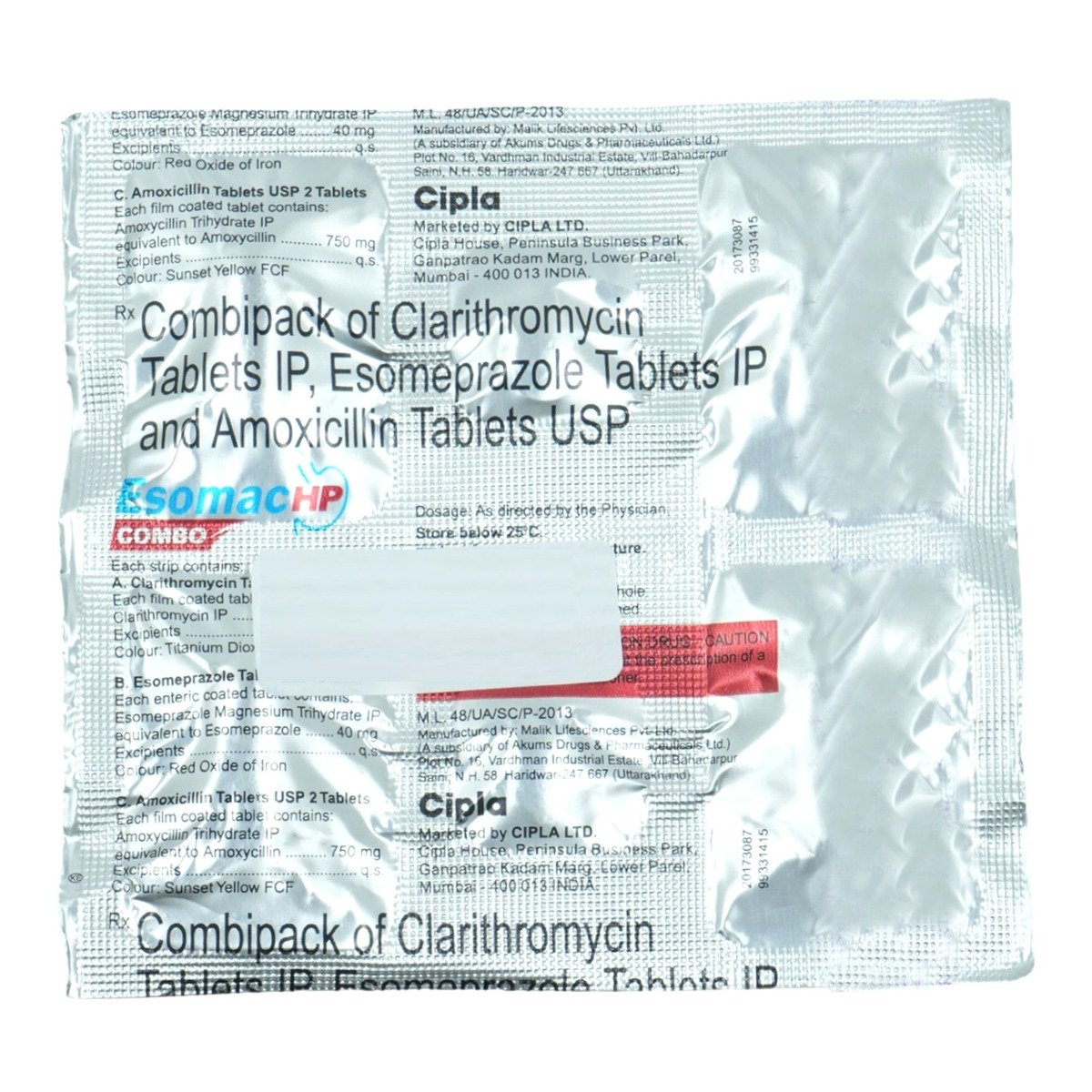 Esomac HP Combipack Tablet Kit Esomac HP Combipack Tablet Kit