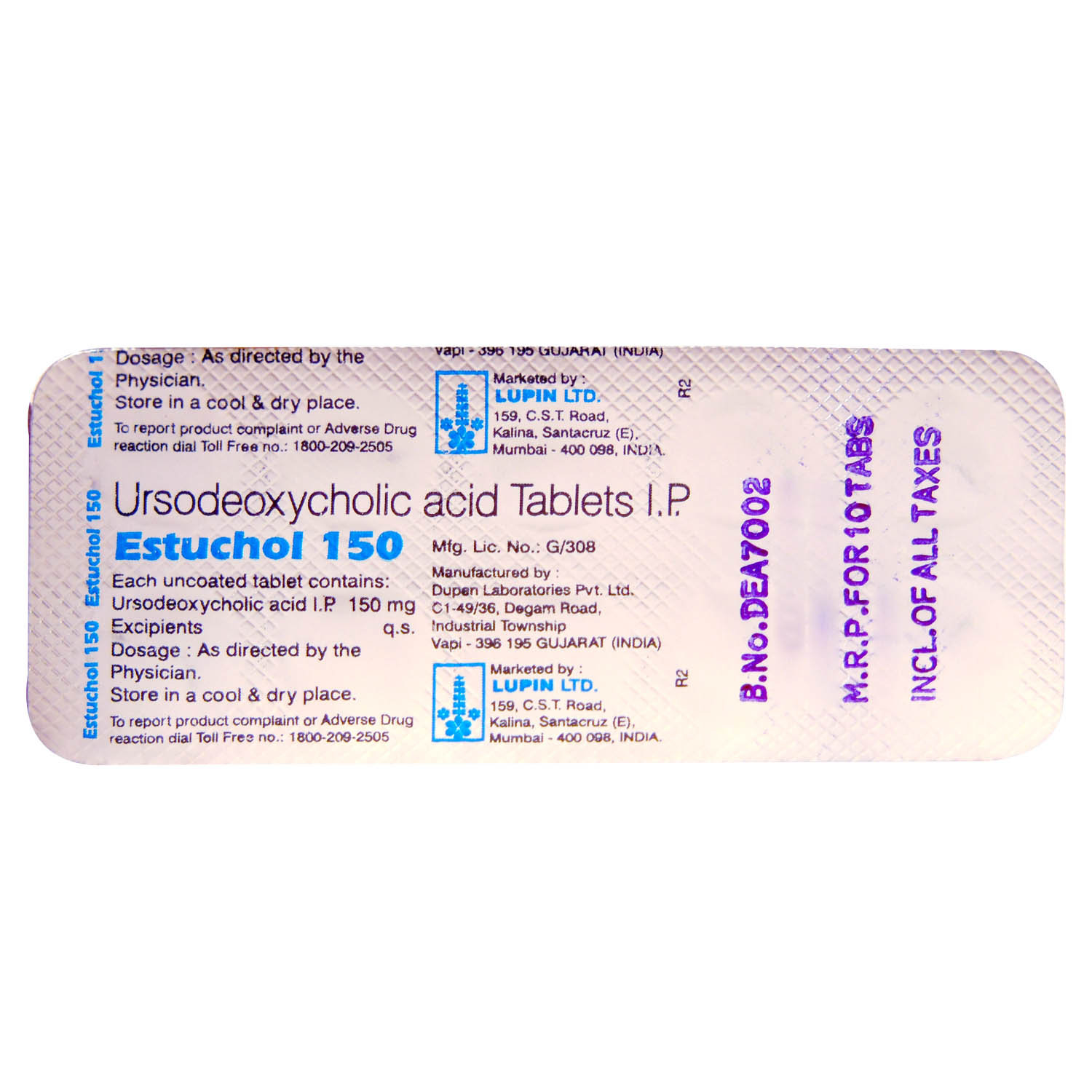 Estuchol 150 Tablet 10's, Pack of 10 TabletS Estuchol 150 Tablet 10's, Pack of 10 TabletS
