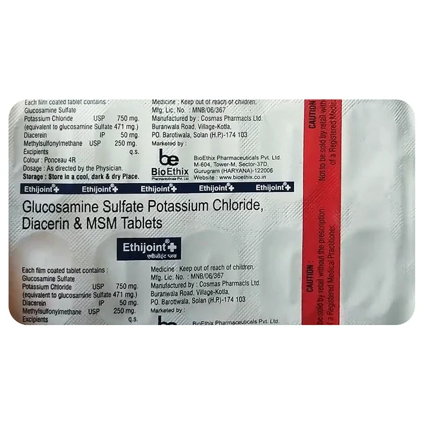 Ethijoint+Tablet 10's, Pack of 10