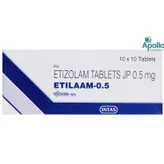 Etilaam-0.5 Tablet 10's, Pack of 10 TABLETS