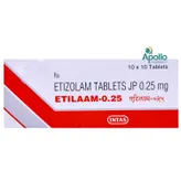 Etilaam 0.25 Tablet 10's, Pack of 10 TABLETS