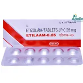 Etilaam 0.25 Tablet 10's, Pack of 10 TABLETS