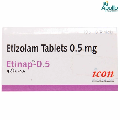 ETINAP 0.5MG TABLET, Pack of 10 TABLETS