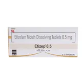 Etizep 0.5 mg Tablet 10's, Pack of 10 TabletS