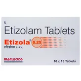 Etizola 0.25 Tablet 15's, Pack of 15 TABLETS