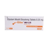 Etilax MD Sugar Free 0.25mg Tablet 10's, Pack of 10 TABLETS