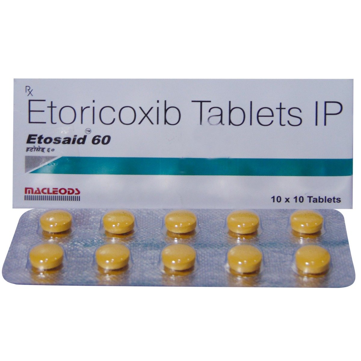 Etosaid 60 mg Tablet 10's, Pack of 10 TabletS Etosaid 60 mg Tablet 10's, Pack of 10 TabletS