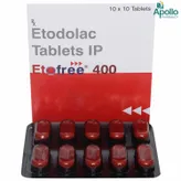 Etofree 400 Tablet 10's, Pack of 10 TABLETS