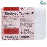 Etofree 400 Tablet 10's, Pack of 10 TABLETS