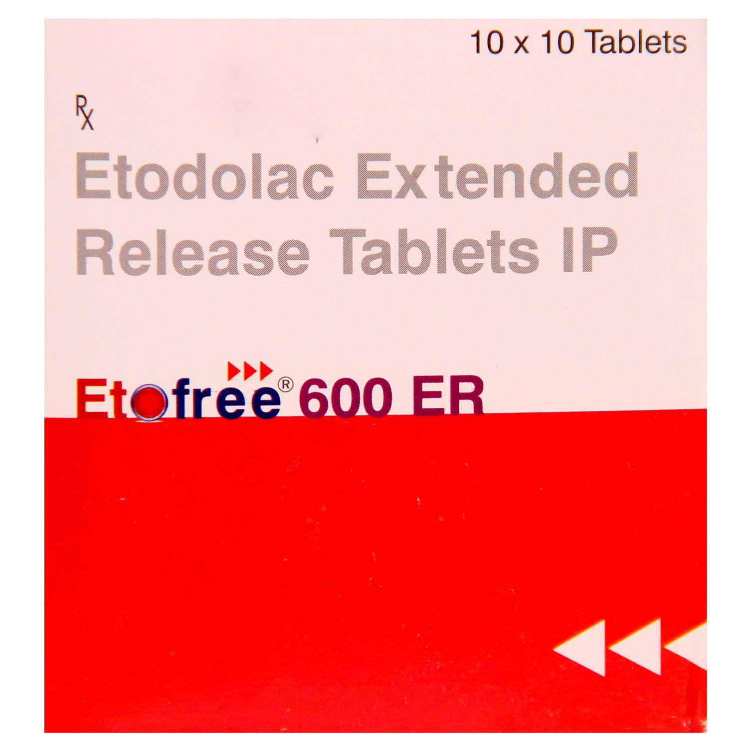 Etofree 600 ER Tablet 10's, Pack of 10 TABLETS Etofree 600 ER Tablet 10's, Pack of 10 TABLETS