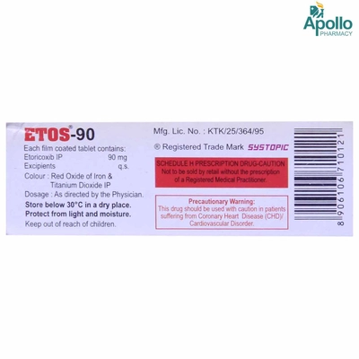 Etos-90 Tablet 10's, Pack of 10 TABLETS