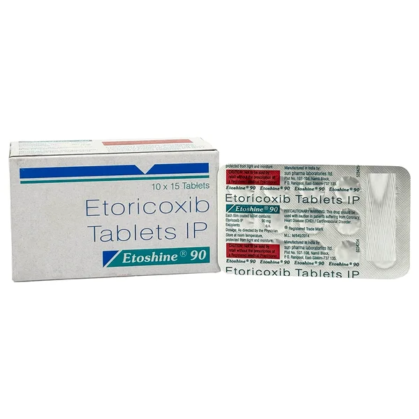 Etoshine 90 Tablet 15's, Pack of 15 TabletS