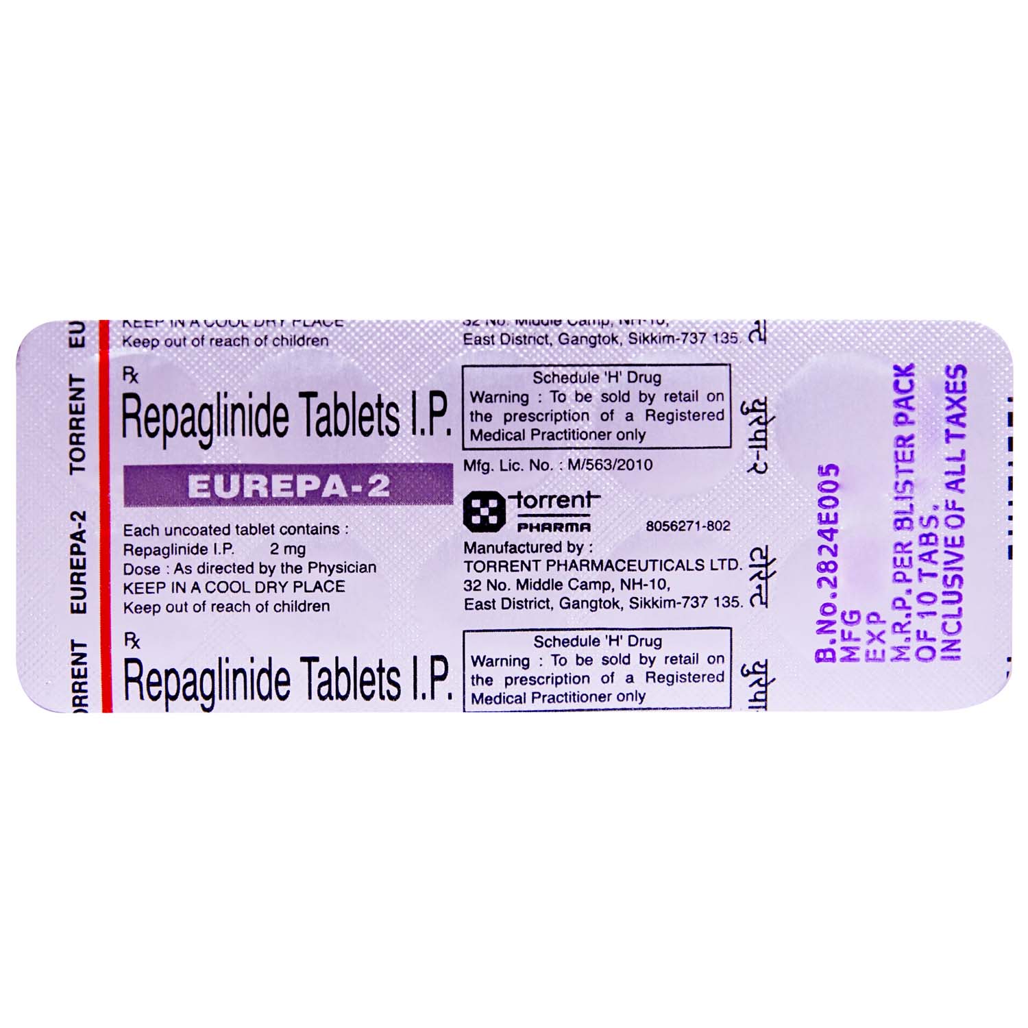Eurepa 2 Tablet 10's, Pack of 10 TabletS Eurepa 2 Tablet 10's, Pack of 10 TabletS
