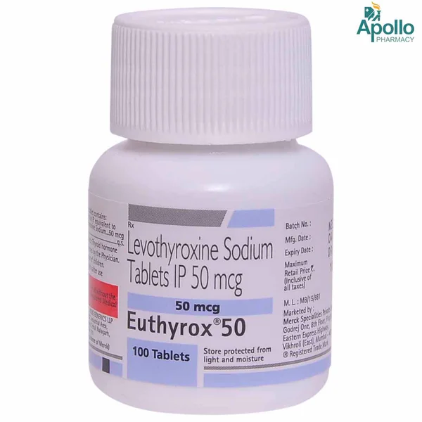 Euthyrox 50 Tablet 100's