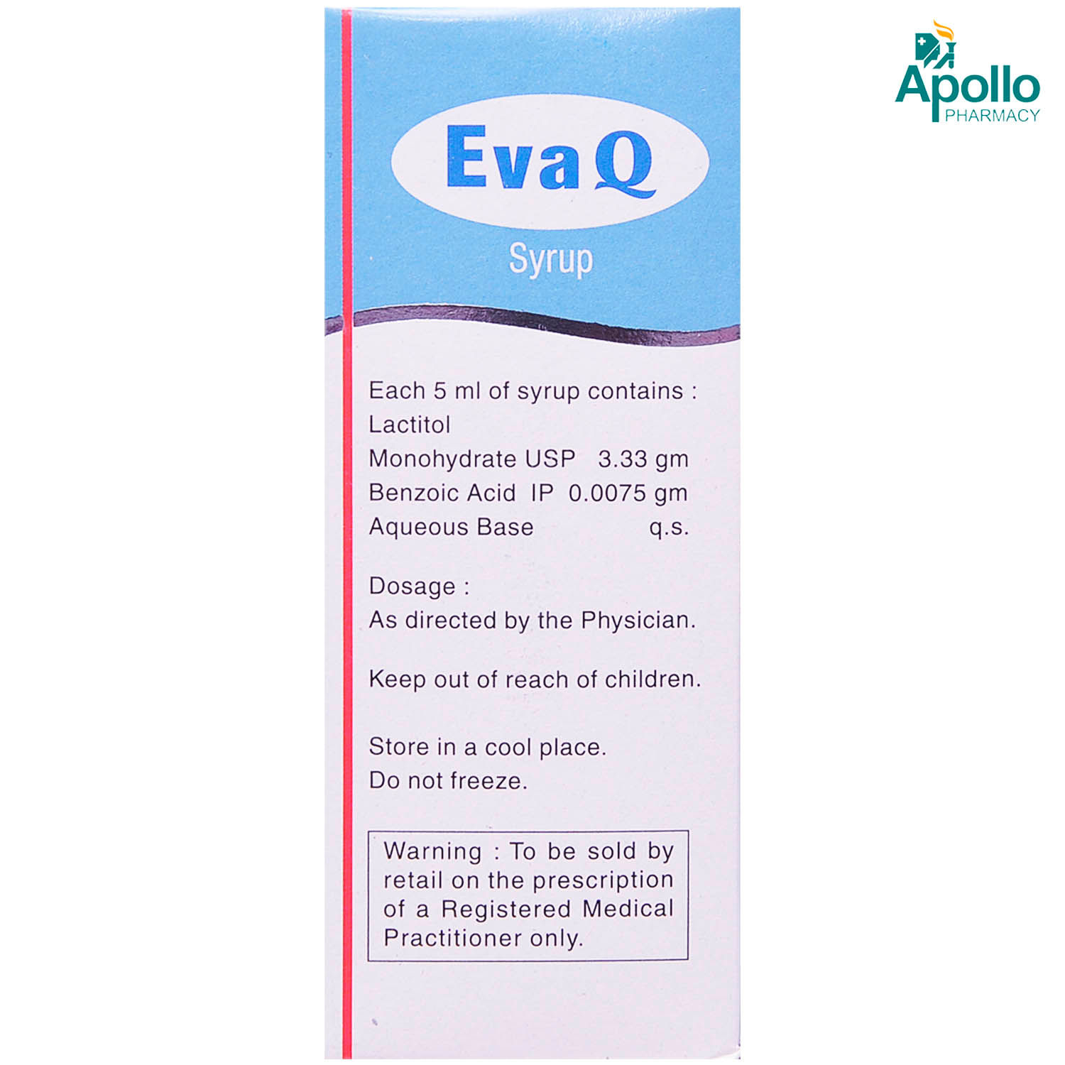 Eva Q Syrup 200 ml Price, Uses, Side Effects, Composition Apollo Pharmacy