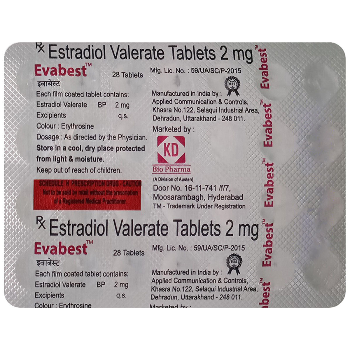 Buy Evabest Tablet 28's Online