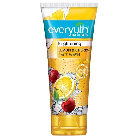 Everyuth Naturals Lemon & Cherry Face Wash 150 gm | Clears Oil
