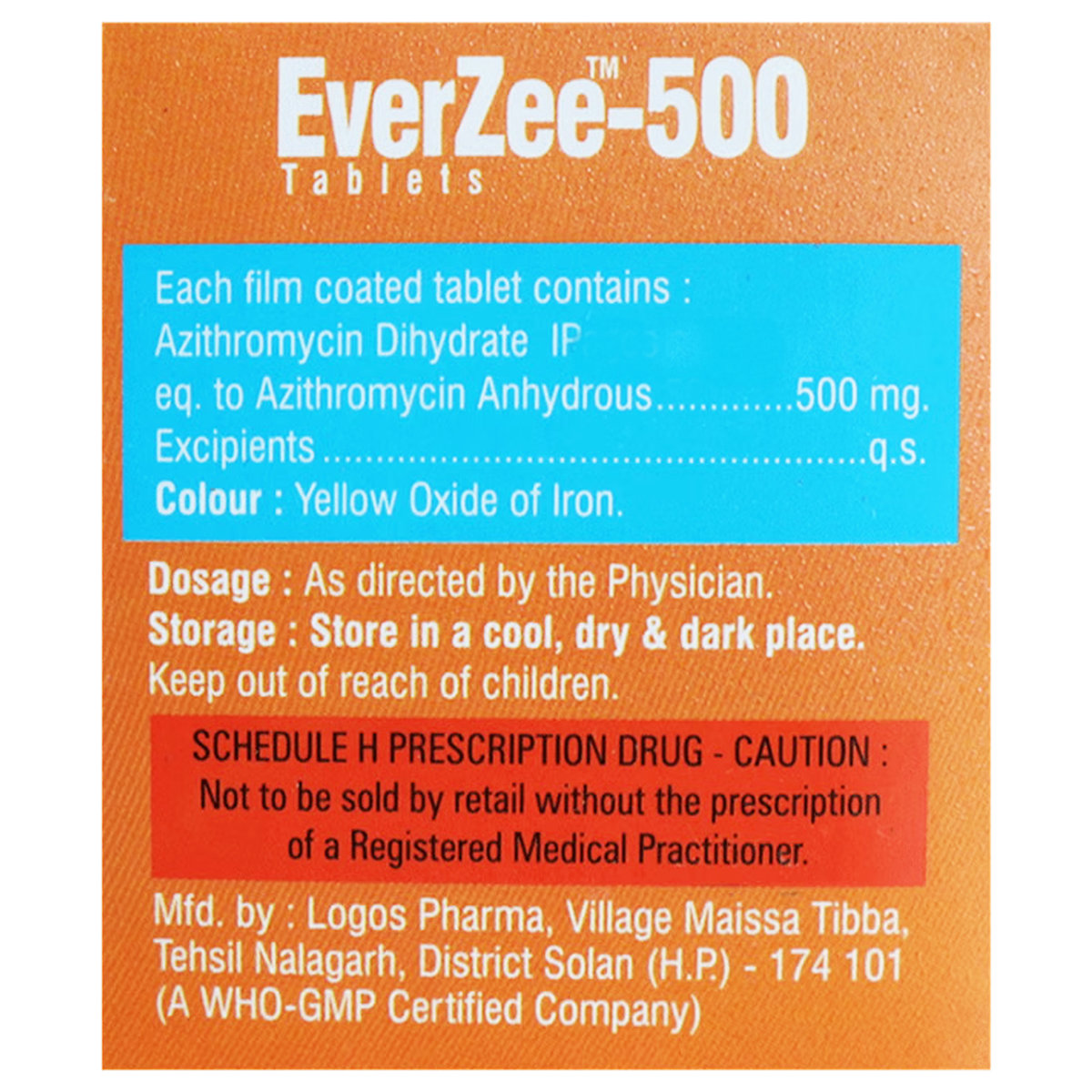 Everzee-500 Tablet 3's, Pack of 3 Everzee-500 Tablet 3's, Pack of 3