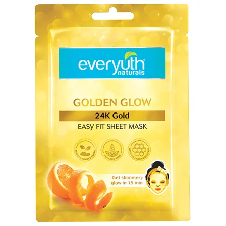 Everyuth Natural Golden Glow Sheet Mask, 25 ml