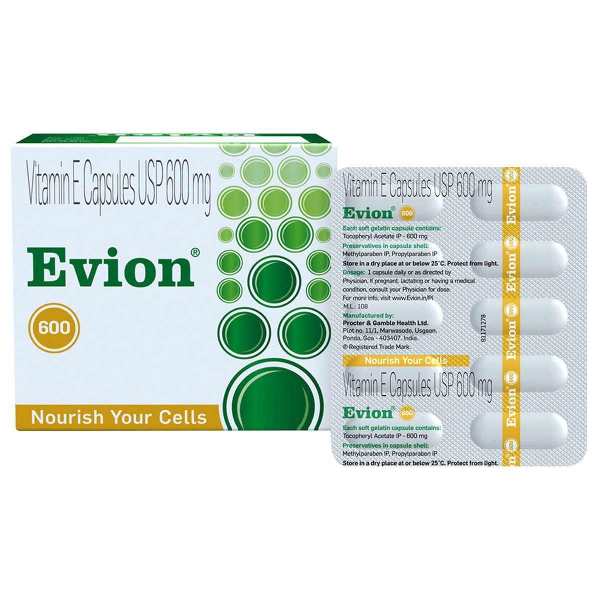 Evion 600 Capsule 10's, Pack of 10 Evion 600 Capsule 10's, Pack of 10