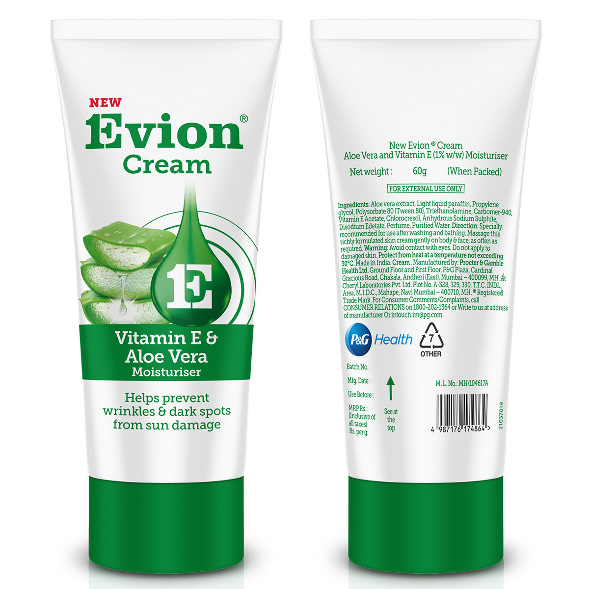 New Evion Cream 60 gm, Pack of 1 New Evion Cream 60 gm, Pack of 1