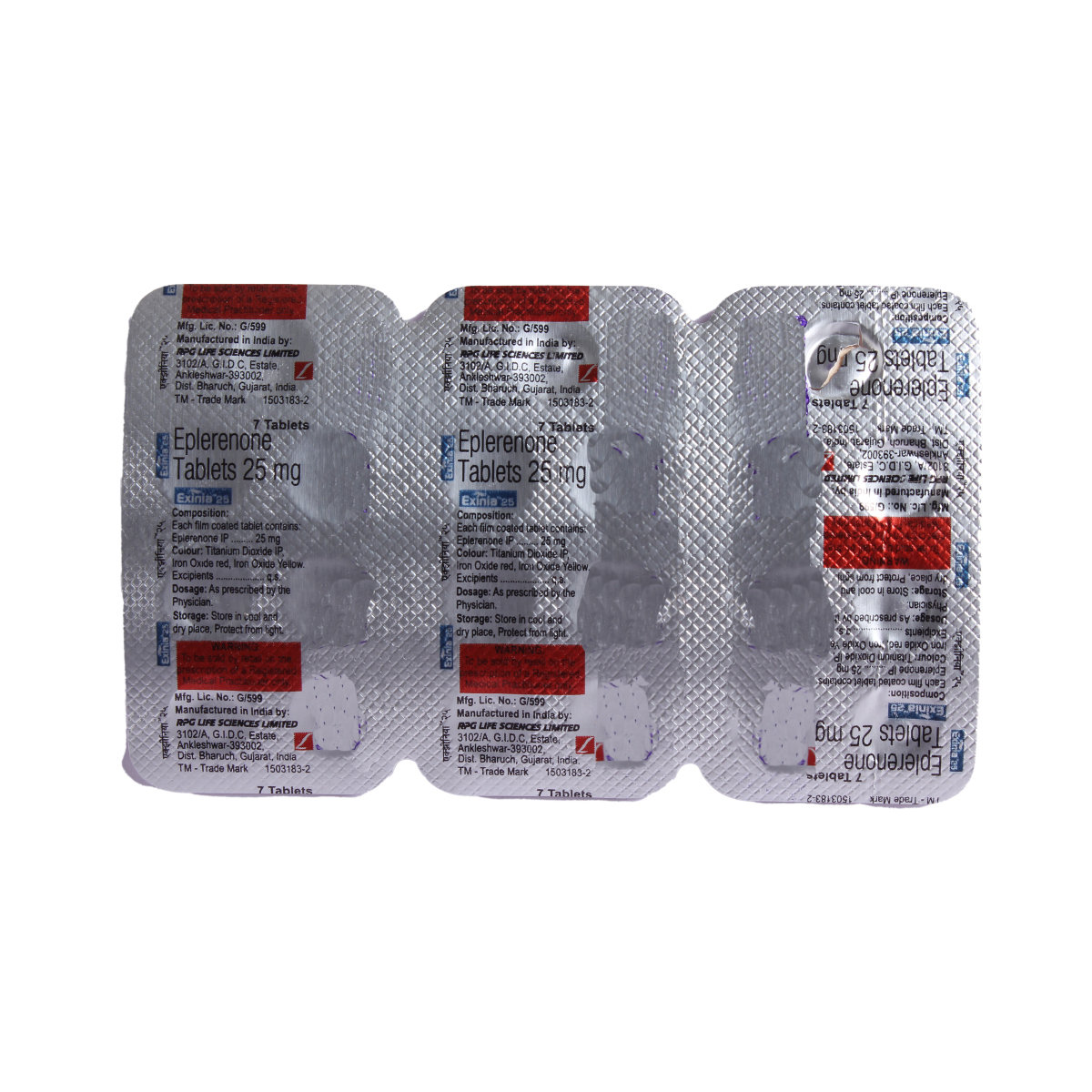 Exinia 25 mg Tablet 7's, Pack of 7 TabletS Exinia 25 mg Tablet 7's, Pack of 7 TabletS