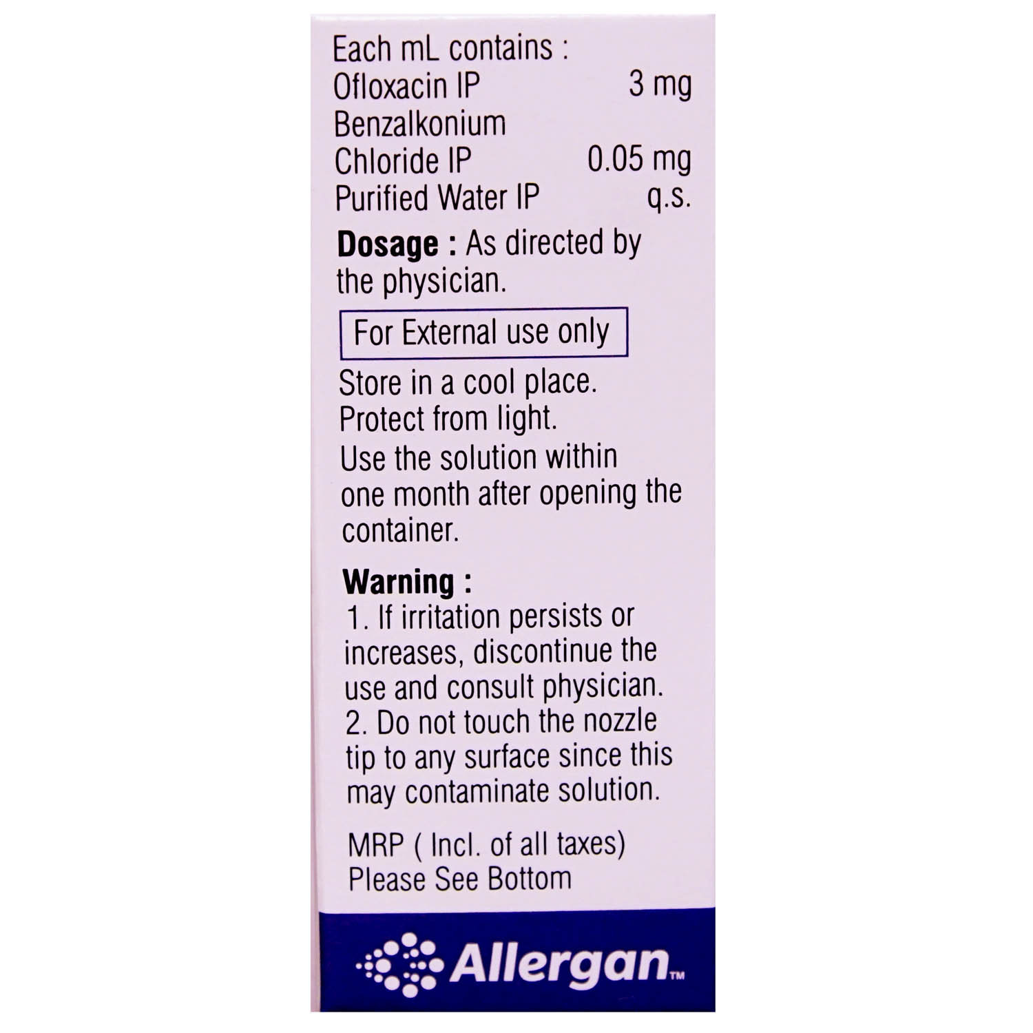 Exocin Opthalmic Solution 5 ml, Pack of 1 DROPS Exocin Opthalmic Solution 5 ml, Pack of 1 DROPS