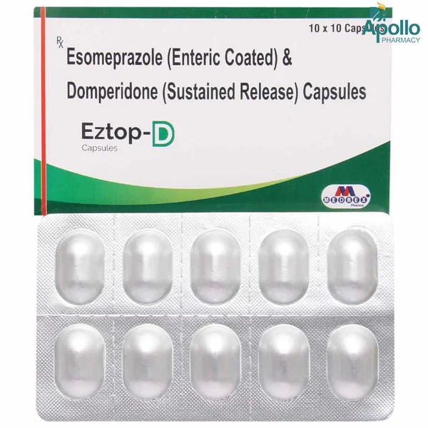 Eztop-D Capsule 10's, Pack of 10 CAPSULES