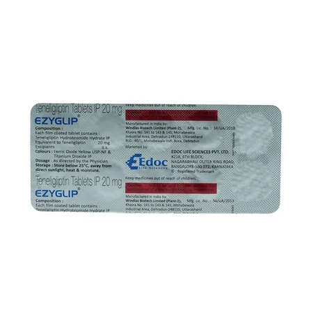 EZYGLIP 20MG TABLET 10'S