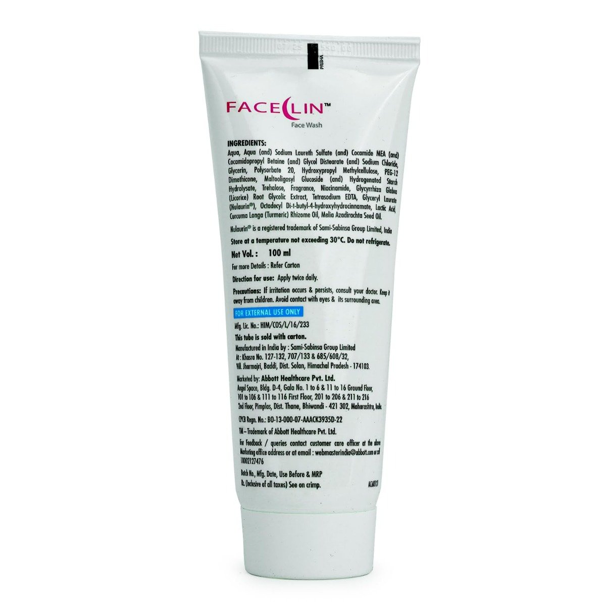 Faceclin Face Wash 100 ml, Pack of 1 Faceclin Face Wash 100 ml, Pack of 1