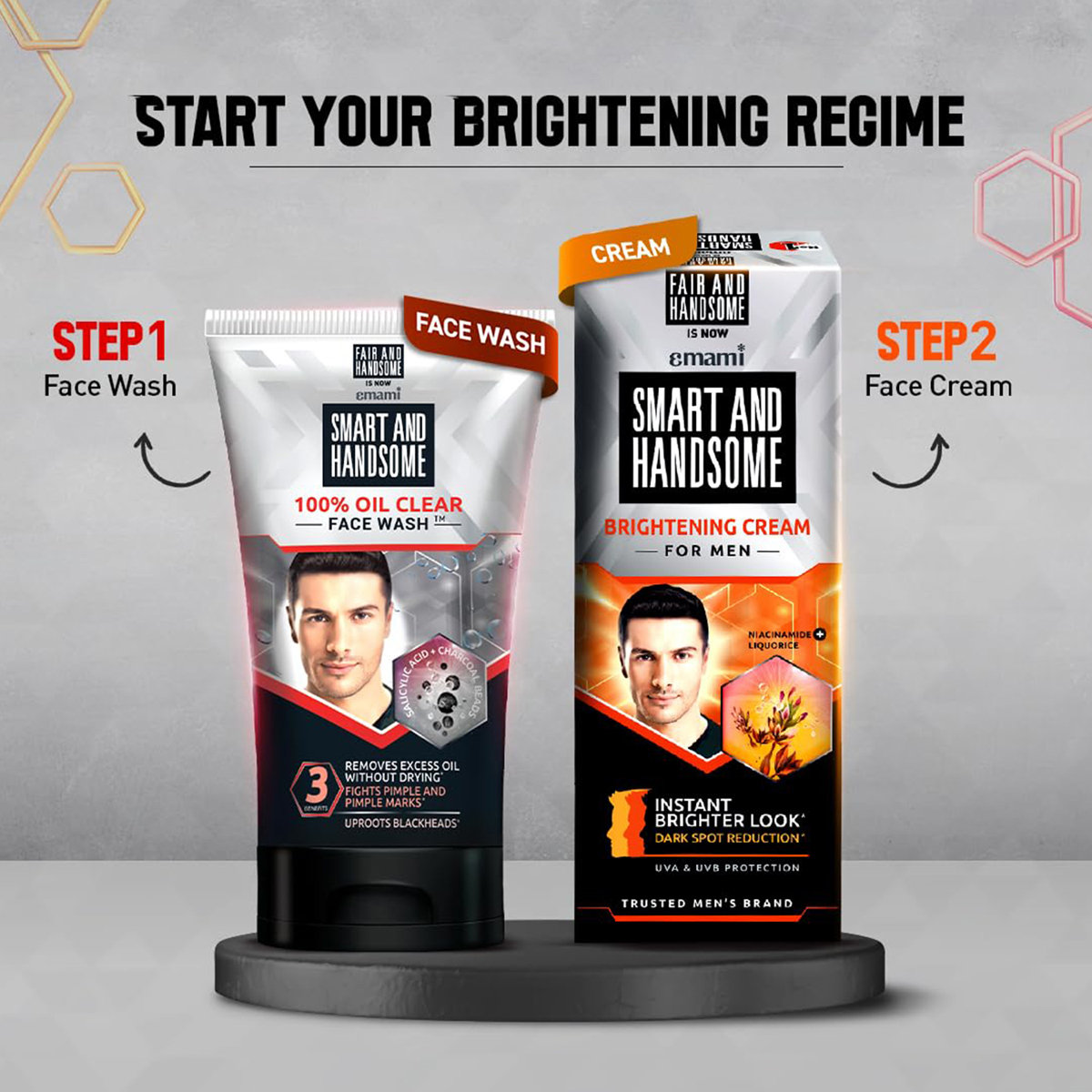 Fair and Handsome 100% Oil Clear Instant Radiance Face Wash, 100 gm, Pack of 1 Fair and Handsome 100% Oil Clear Instant Radiance Face Wash, 100 gm, Pack of 1