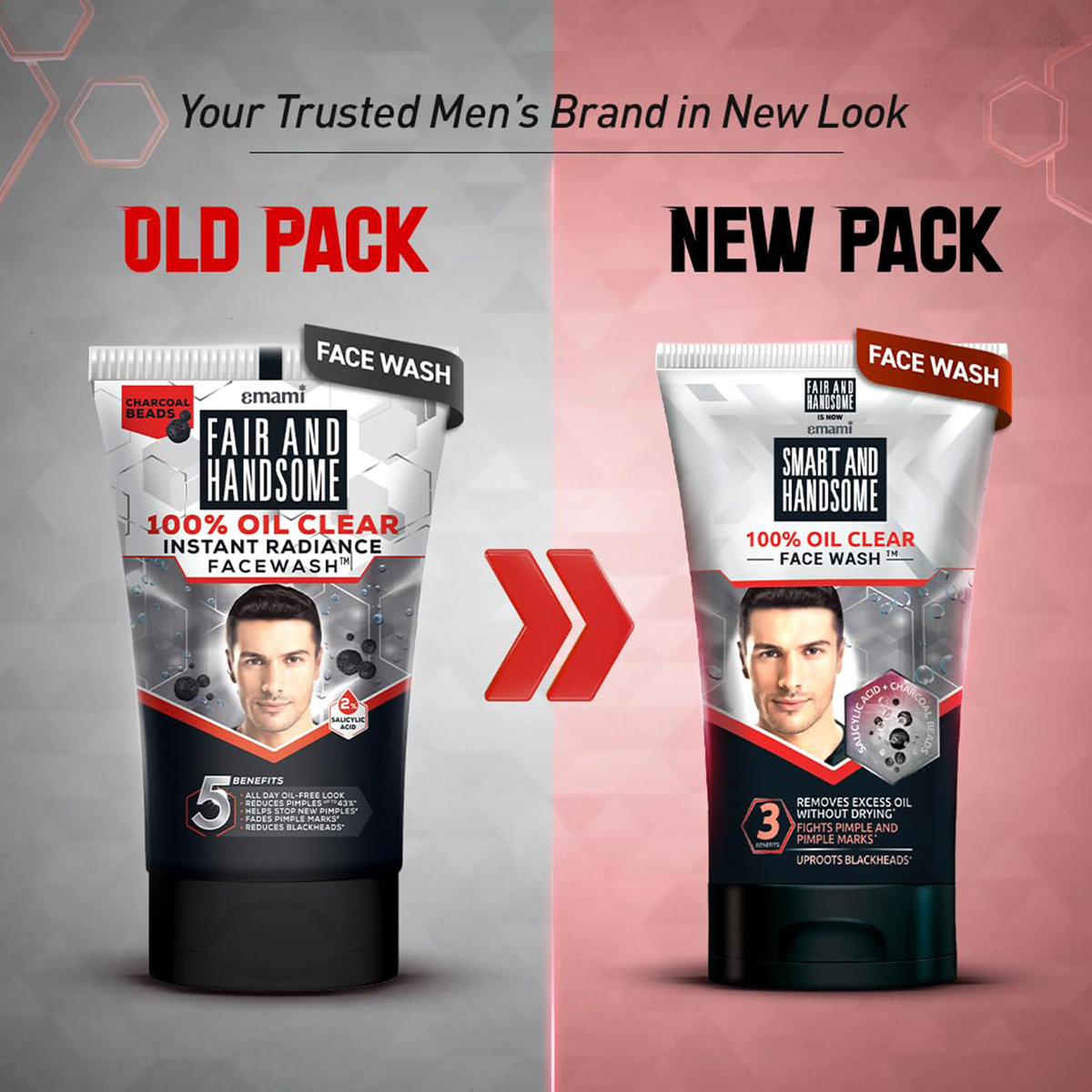 Fair and Handsome 100% Oil Clear Instant Radiance Face Wash, 100 gm, Pack of 1 Fair and Handsome 100% Oil Clear Instant Radiance Face Wash, 100 gm, Pack of 1