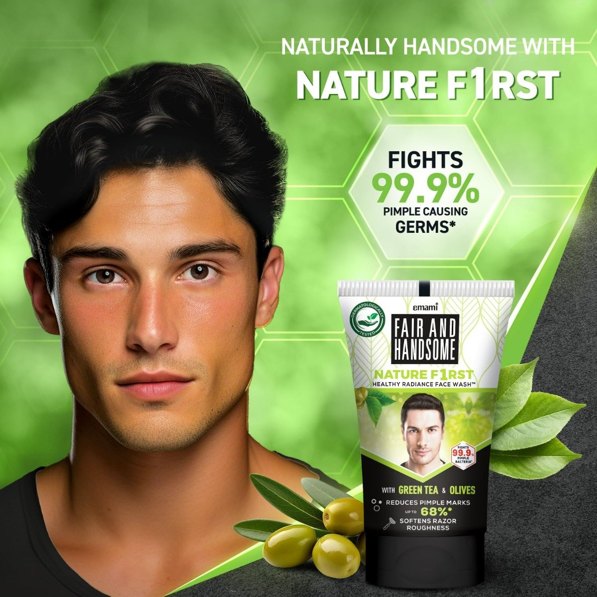 Fair & Handsome Nature First Radiance Face Wash, 100 gm, Pack of 1 Fair & Handsome Nature First Radiance Face Wash, 100 gm, Pack of 1