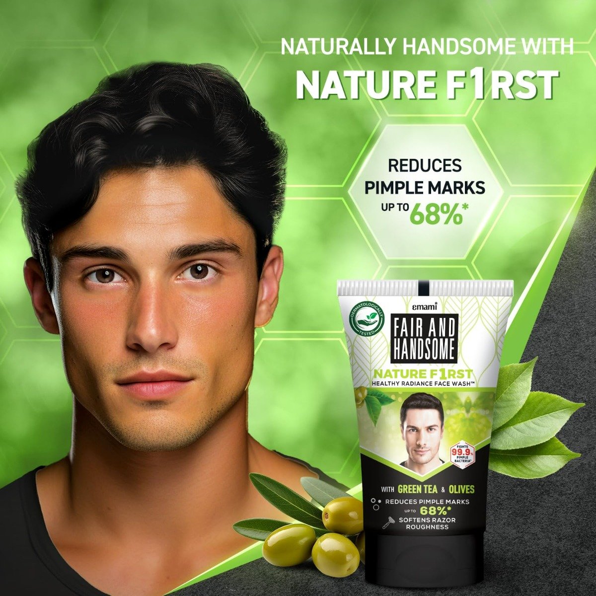 Fair & Handsome Nature First Radiance Face Wash, 100 gm, Pack of 1 Fair & Handsome Nature First Radiance Face Wash, 100 gm, Pack of 1