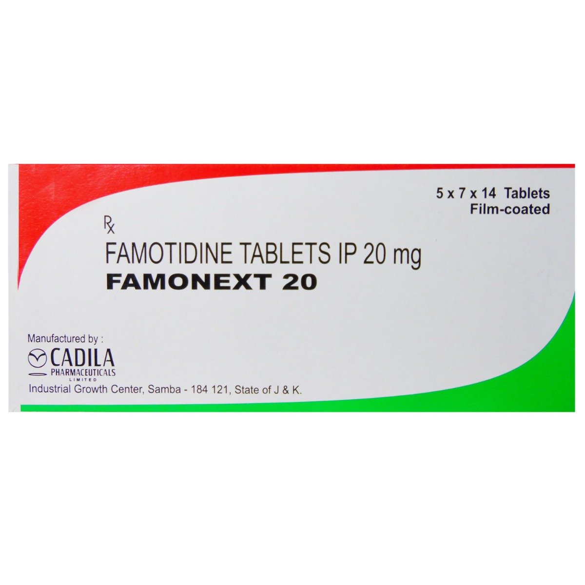 Famonext 20 Tablet 14's, Pack of 14 TabletS Famonext 20 Tablet 14's, Pack of 14 TabletS