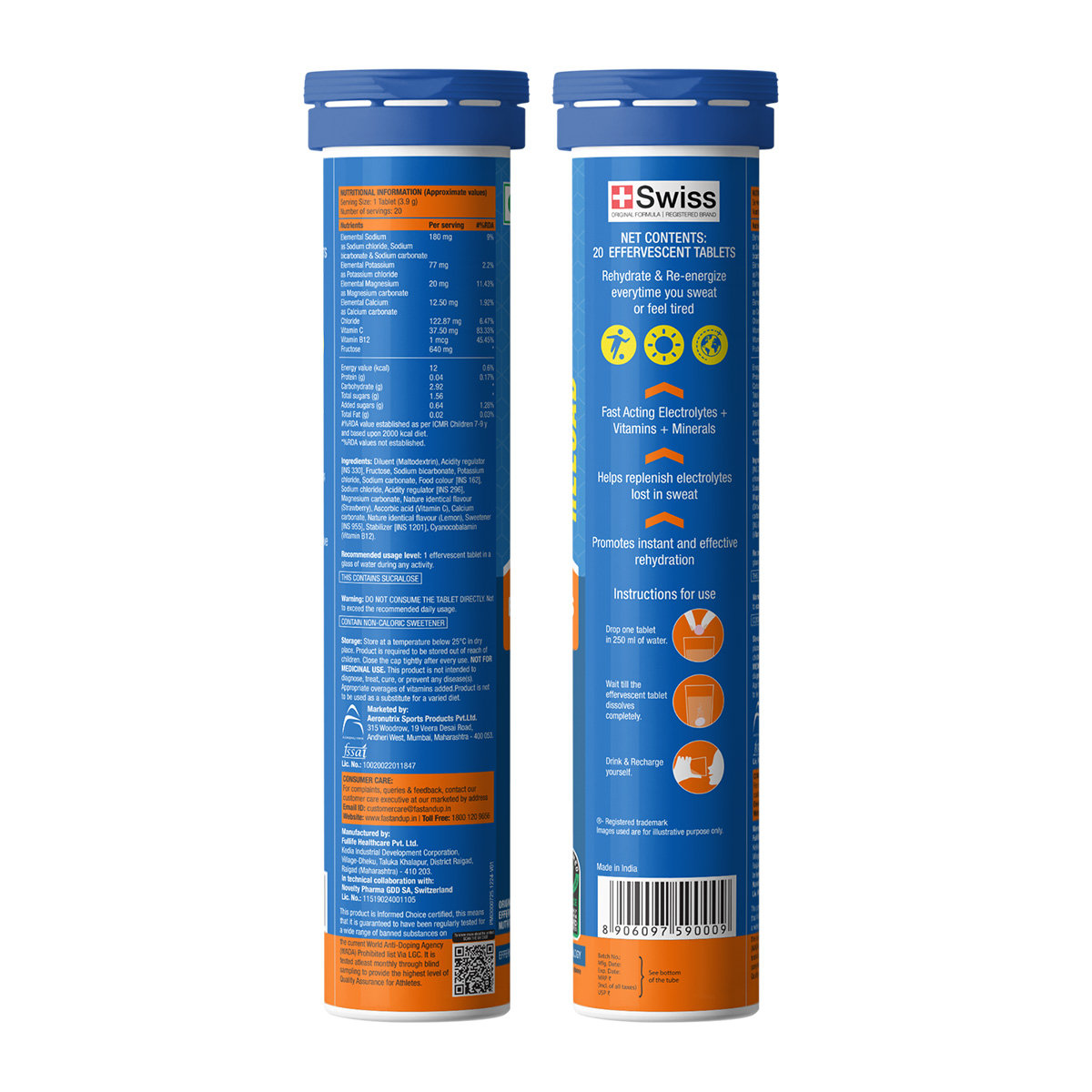 Fast&Up Reload Low Sugar Energy Drink & Instant Hydration Berry Flavour, 20 Effervescent Tablets, Pack of 1 Fast&Up Reload Low Sugar Energy Drink & Instant Hydration Berry Flavour, 20 Effervescent Tablets, Pack of 1