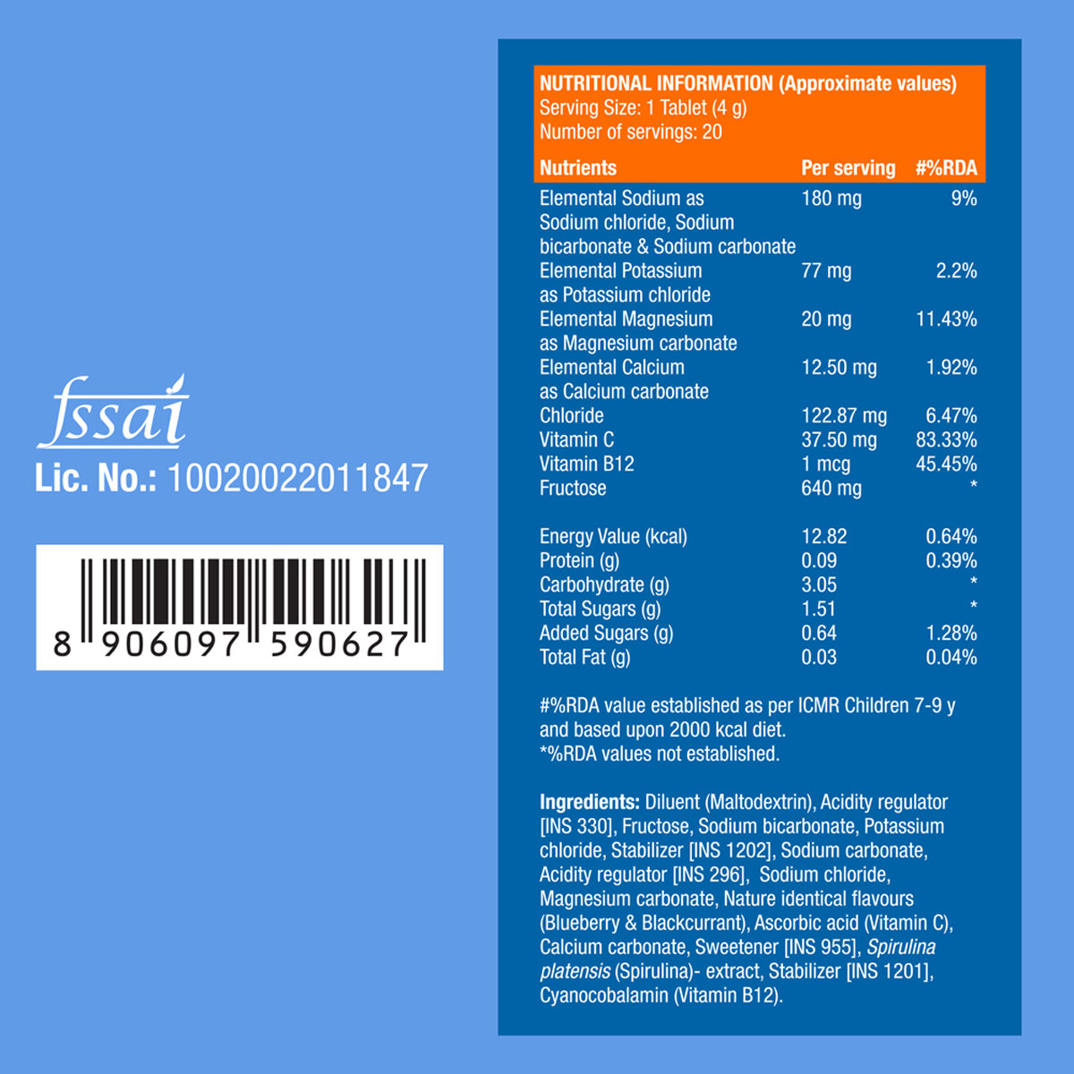 Fast&Up Reload Low Sugar Energy Drink & Instant Hydration Lime & Lemon Flavour, 20 Effervescent Tablets, Pack of 1 Fast&Up Reload Low Sugar Energy Drink & Instant Hydration Lime & Lemon Flavour, 20 Effervescent Tablets, Pack of 1
