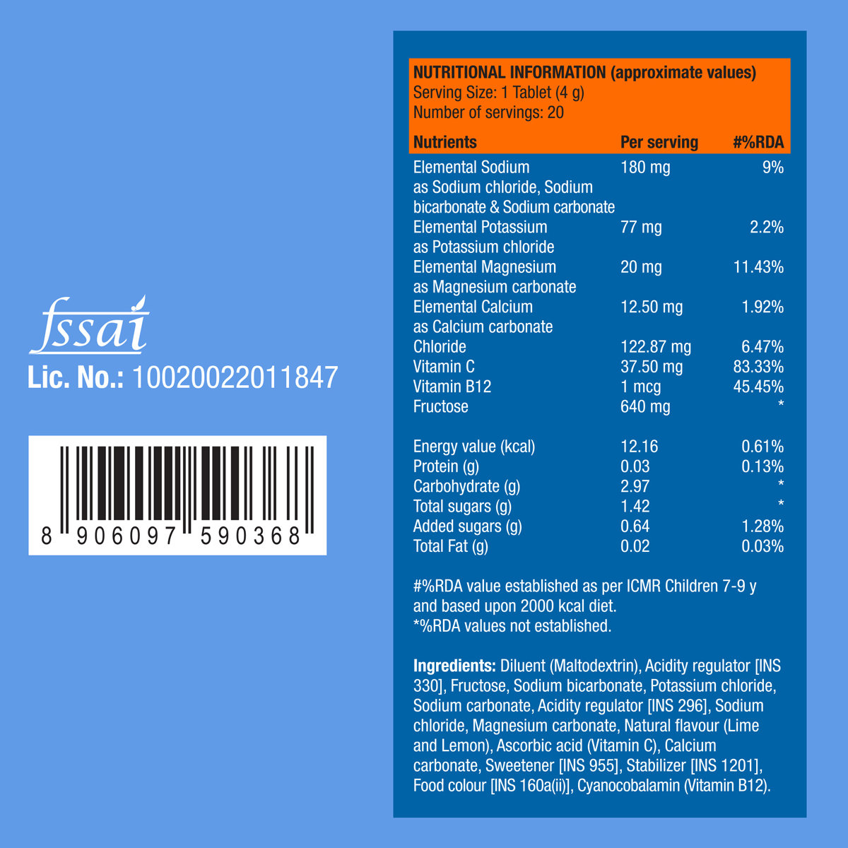 Fast&Up Reload Low Sugar Energy Drink & Instant Hydration Lemon Flavour, 20 Effervescent Tablets, Pack of 1 Fast&Up Reload Low Sugar Energy Drink & Instant Hydration Lemon Flavour, 20 Effervescent Tablets, Pack of 1