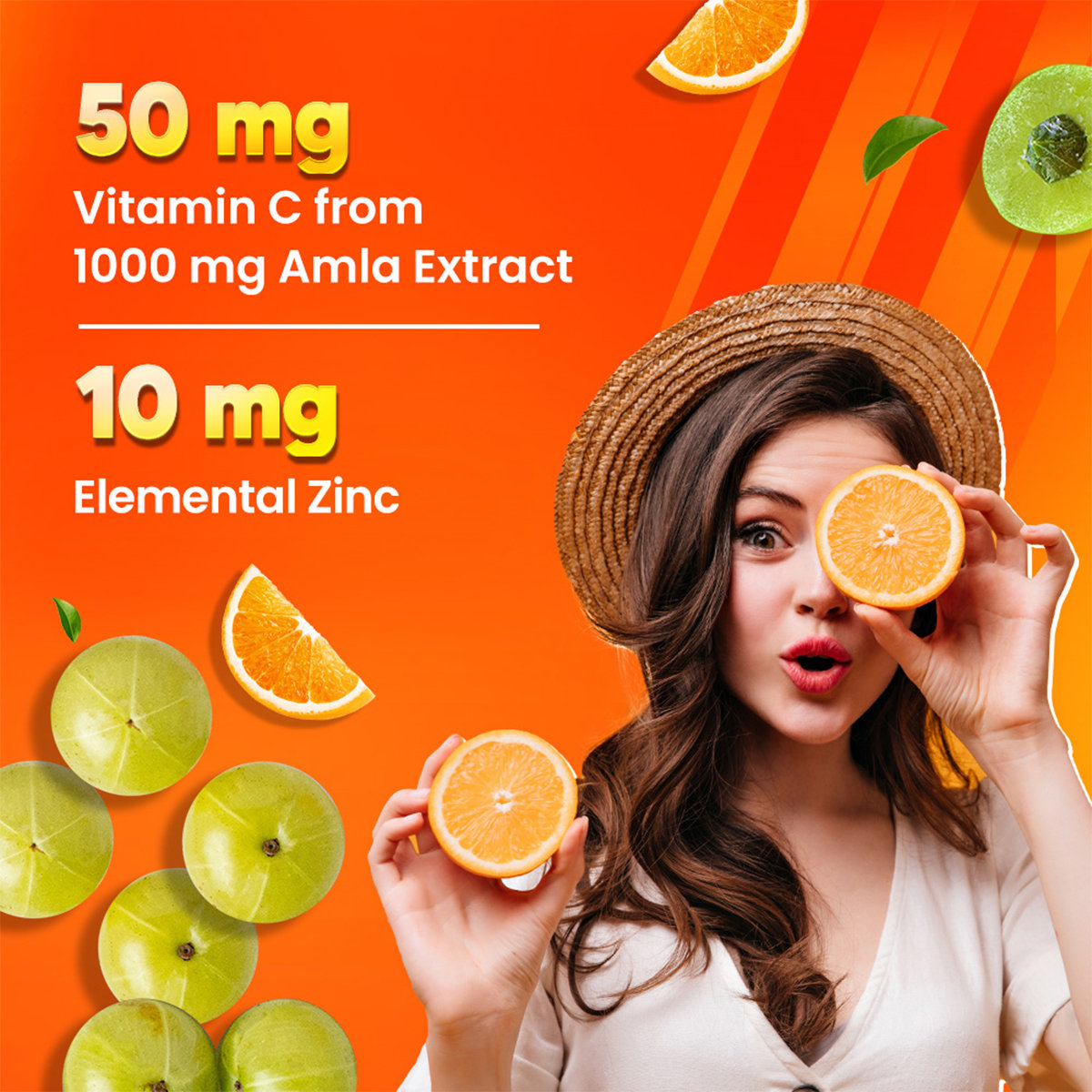 Fast&Up Charge Natural Vitamin C Orange Flavour 20 Effervescent Tablets | Amla Extract, For Immunity, Pack of 1 TABLET Fast&Up Charge Natural Vitamin C Orange Flavour 20 Effervescent Tablets | Amla Extract, For Immunity, Pack of 1 TABLET