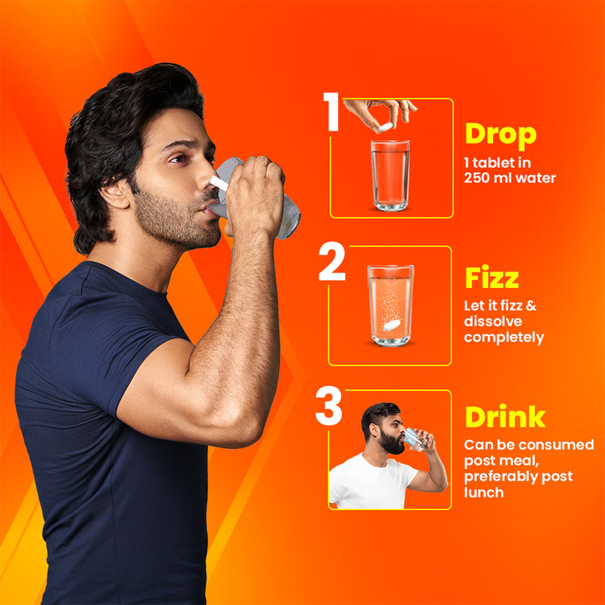 Fast&Up Charge Natural Vitamin C Orange Flavour 20 Effervescent Tablets | Amla Extract, For Immunity, Pack of 1 TABLET Fast&Up Charge Natural Vitamin C Orange Flavour 20 Effervescent Tablets | Amla Extract, For Immunity, Pack of 1 TABLET