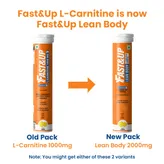 Fast&amp;Up L-Carnitine 2000mg Lean Body Lemon Flavour, 20 Tablets, Pack of 1