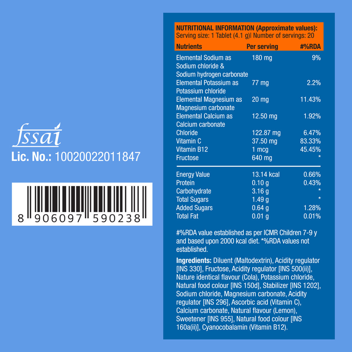 Fast&Up Reload Low Sugar Energy Drink & Instant Hydration Orange Flavour, 20 Effervescent Tablets, Pack of 1 Fast&Up Reload Low Sugar Energy Drink & Instant Hydration Orange Flavour, 20 Effervescent Tablets, Pack of 1