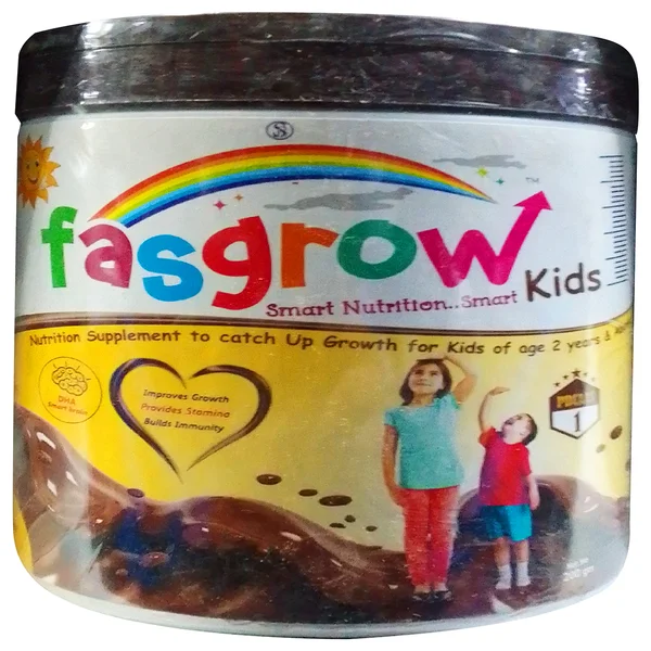 Fasgrow Kids Rich Chocolate Flavour Powder, 200 gm